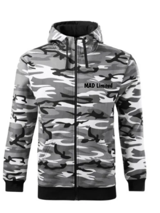 Mikina pánská Camo Zipper C19