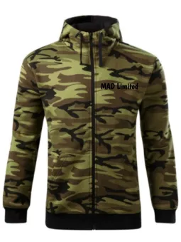 Mikina pánská Camo Zipper C19