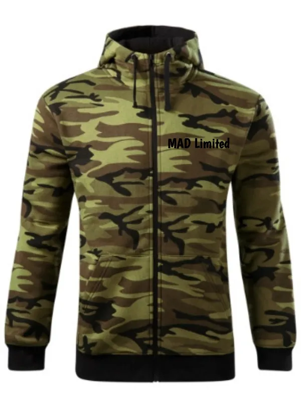 Mikina pánská Camo Zipper C19