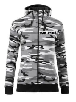 Mikina dámska Camo Zipper C20