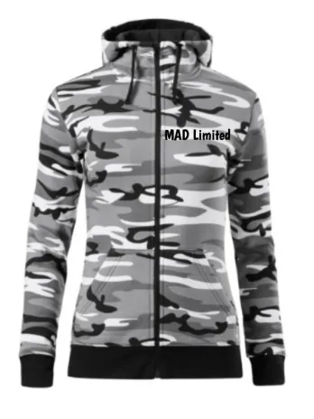 Mikina dámska Camo Zipper C20