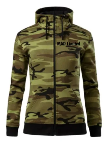 Mikina dámská Camo Zipper C20