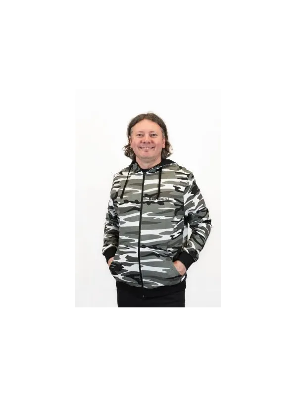 Mikina pánská Camo Zipper C19